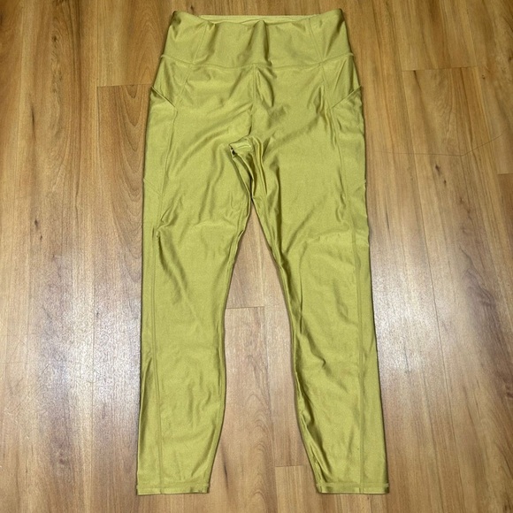Fabletics Women’s Shimmering Gold High-Waist Leggings - Picture 1 of 7
